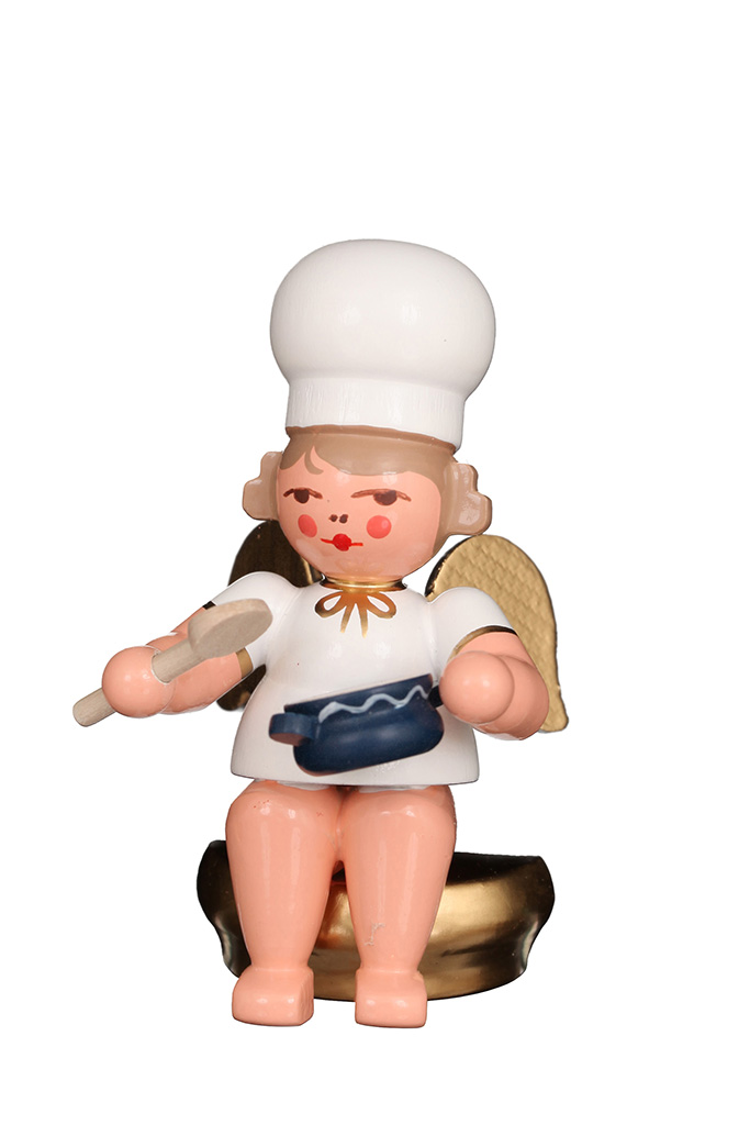Bäckerengel sitzend mit Rührlöffel Bäckerengel sitzend mit Rührlöffel