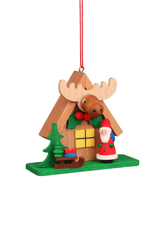 Foresthouse With Santa Ornament