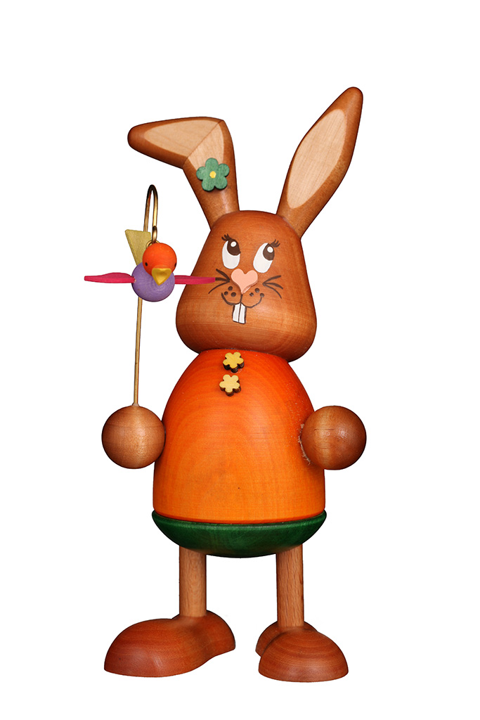 Hasenmädchen mit Vögelchen