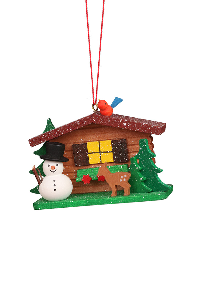 Snowman On Alphouse Ornament