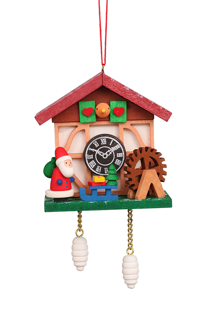 Cuckoo Clock Santa Ornament