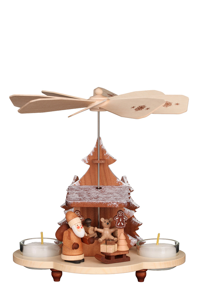 Pyramide Weihnachtsmann auf Striezelmarkt natur Pyramide Weihnachtsmann auf Striezelmarkt natur