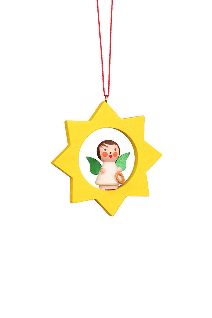 Angel In Star Ornament