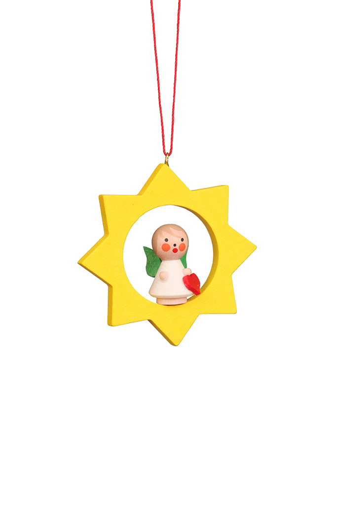 Angel In Star Ornament