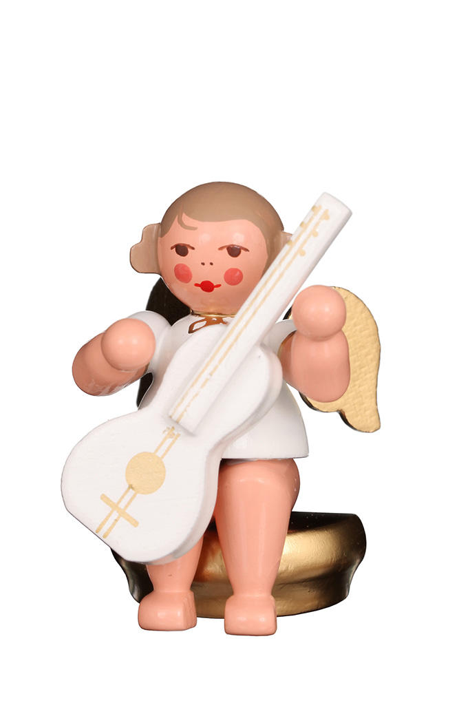 Engel w/g sitzend mit Gitarre
