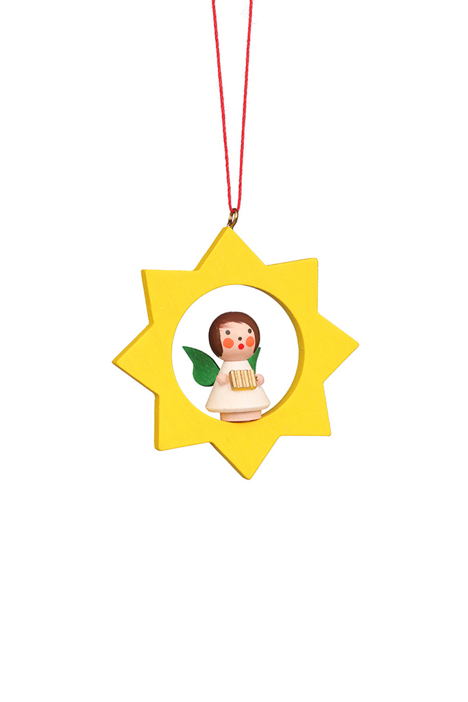 Angel In Star Ornament