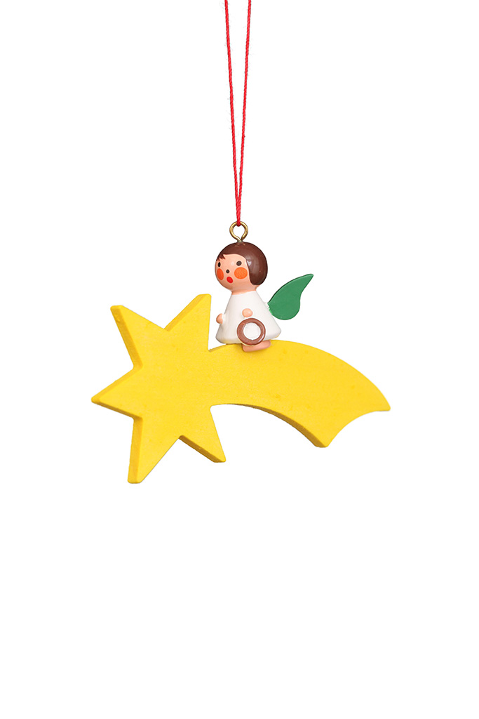 Angel On Shootingstar Ornament