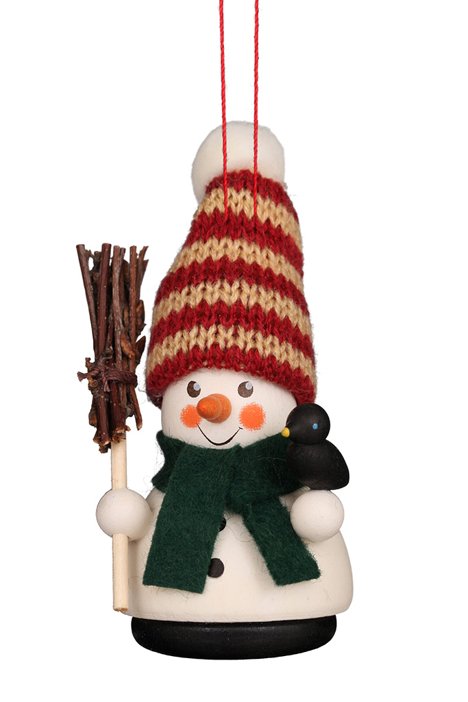 RP Snowman with Broom Ornament