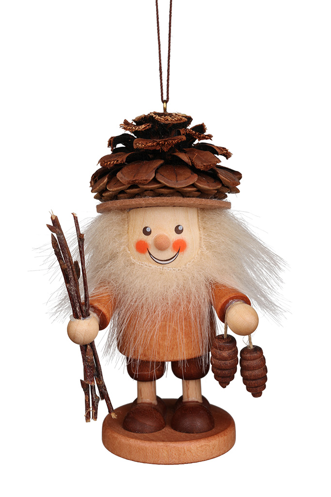 Tramp Fir Cone Man Natural Ornament