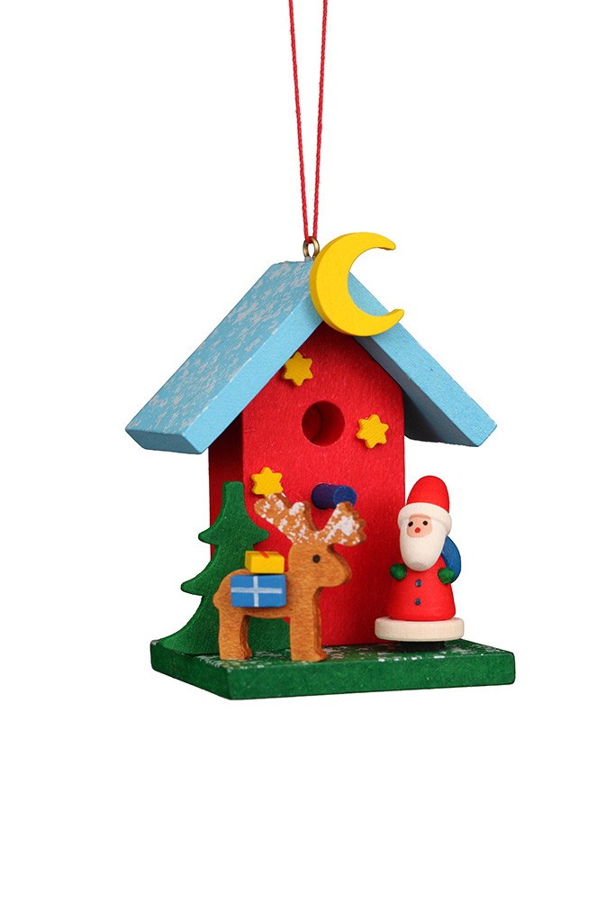 BB Vogelhaus mit Weihnachtsmann