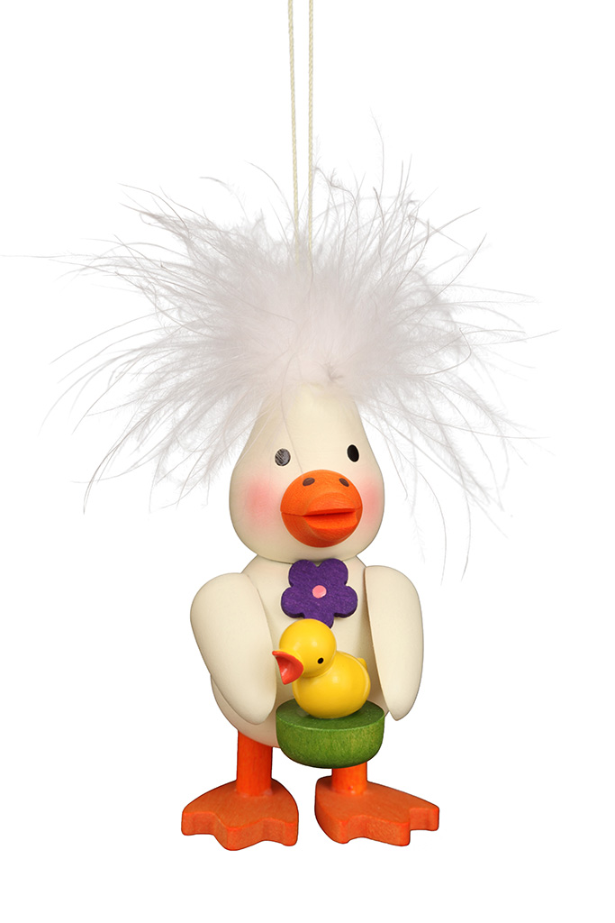 Ducky With Chick Nest Ornament